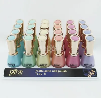 Saffron Pastel Nail Polish Varnish 6 Bottle 10ml Pack Yellow Pink Green Blue New • £11.95