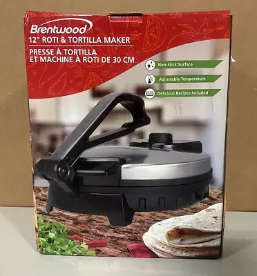 Brentwood 12 Inch Stainless Steel Nonstick Electric Tortilla Maker • $77.99