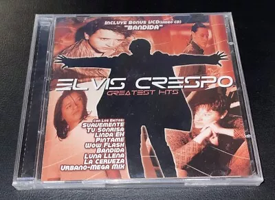 New! ELVIS CRESPO  Greatest Hits  (CD & VCD Set 2002) 14 Audio-Tracks **SEALED** • $16.88