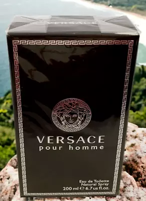 VERSACE POUR HOMME 200ml / 6.7oz EDT SPRAY FOR MEN NEW SEALED • $79.98