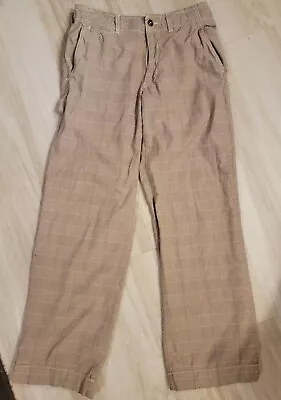 American Eagle Outfitters Men's Khaki Plaid Pants • $8