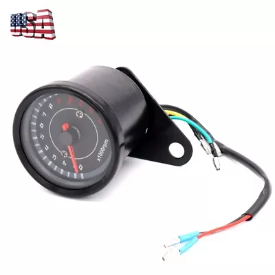 12V LED Motorcycle 0-13000RPM Tachometer Gauge For Chopper Cafe Racers Universal • $18