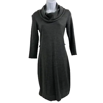 The Limited Sweater Pencil Dress Womens Small Gray Knee Length Merino Wool Blend • $15