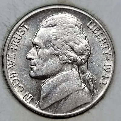 1943 D Denver Mint Silver Jefferson War Nickel • $5.95