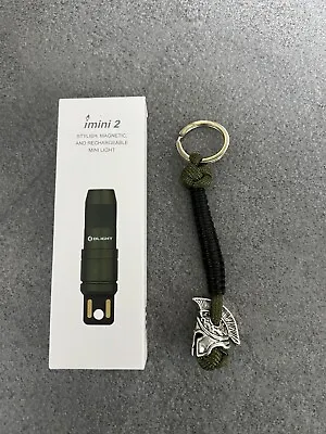 £29 • Buy Olight IMini 2 Keychain Micro Rechargeable LED Torch OD Green + Lanyard
