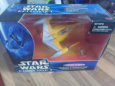 Star Wars NABOO FIGHTER Gallob Episode 1 Action Fleet Hasbro Anakin Rare • £12