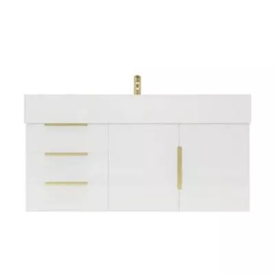 42  Wall Mounted Bathroom Vanity With Sink Storage Cabinet Aluminum Alloy Frame • $1854.29