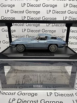 NOREV 1963 Chevrolet Corvette Sting Ray C2 Coupe 1:18 Scale Diecast Model NEW • $99.99