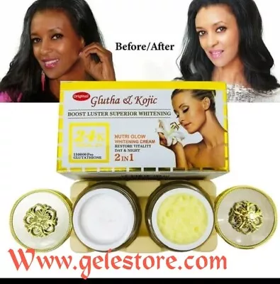 Nutri Glow Whitening Face Cream. RESTORE VITALITY Day & Night Set. 24k  • $49.99