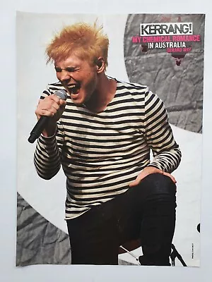 MY CHEMICAL ROMANCE Gerard Way + Band Double Sided Kerrang! Magazine POSTER 2012 • £6.50