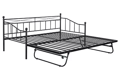 Stylish Design Metal Daybed With Pop-up Trundle • $180.49