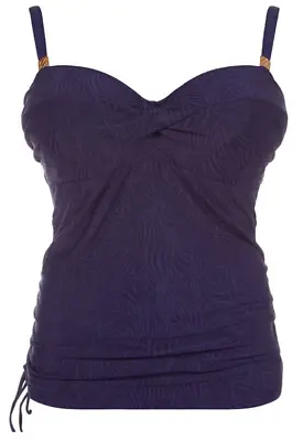 Fantasie Montreal Indigo Purple Underwired Padded Tankini Top With Built In Bra • £24.99