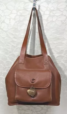 Moschino Redwall 100% Domestic Skin Brown Shoulder Tote Bag Shipping From Japan! • $227.24