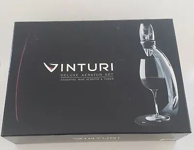 Vinturi Deluxe Essential Red Wine Aerator And Decanter Tower Set • $34.99