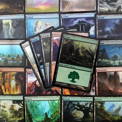 Magic The Gathering MTG Basic Lands Bulk Lot X50 Lands - Pick The Color - NM • $7.49