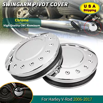 Chrome CNC Swingarm Pivot Cover For Harley Street/Night V-Rod VRSCF/D//DXR 06-17 • $24.98