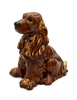 Vintage Royal Haeger Sitting Cocker Spaniel Dog Ceramic 9  Statue R 735 USA • $50