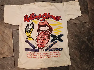 $149.99 • Buy Rolling Stones Voodoo Lounge World Tour 1994 Spiked Tongue US Stops T-Shirt XL