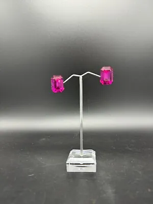 Wendy Gell Pink Crystal Earrings • $43.99