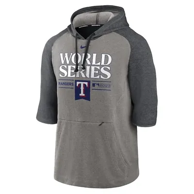 Texas Rangers Nike 2023 World Series Authentic Collection Hoodie LARGE - NWT • $89.99