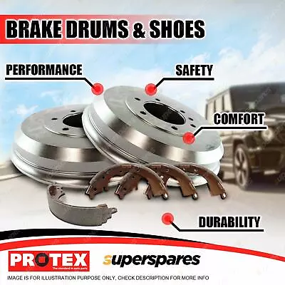 $216.95 • Buy Protex Rear Brake Drums + Shoes For Holden Rodeo TF Series 4x2 4x4 1988-2002