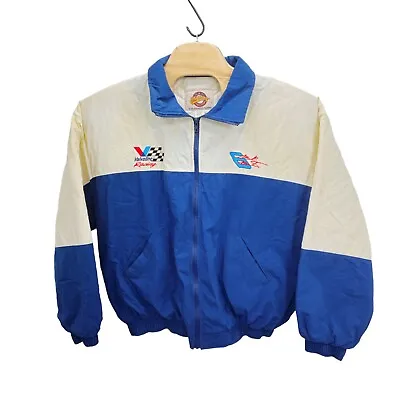 VTG 90's Motorsport NASCAR Mark Martin Full Zip Jacket Flaws 2XL Roush Racing • $29.99