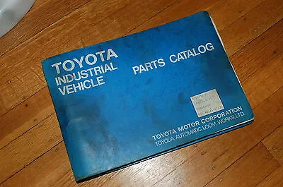 $56.21 • Buy TOYOTA 5FDCU25 Forklift Truck Parts Manual Book Catalog Spare List USA NA 1990