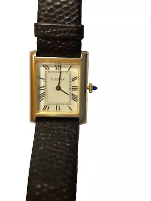 Vintage Cartier Tank 18k Gold Electroplated Manual Movement • $525