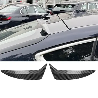 2x Carbon Fiber ABS Rear Boot Spoiler Wing Flap Fit For BMW X6 X6M G06 2020-2024 • $53.39