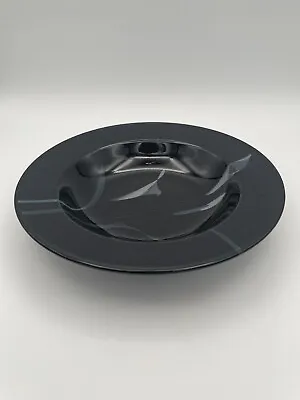 Mikasa Galleria Opus Black FK701 Calla Lily Rimmed Soup Bowl 9.25  • $9.25