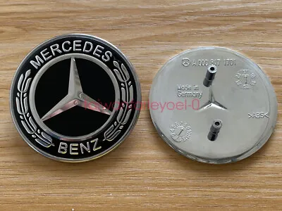 For Mercedes Benz Clk Cls E Ml Gl Front Hood Badge Black Emblem A2078170316 • $25.99