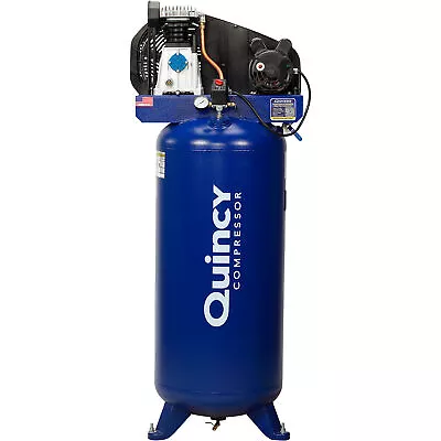 Quincy Single-Stage Air Compressor 3.5 HP 230 Volt 60-Gallon Vertical Tank • $1299.99
