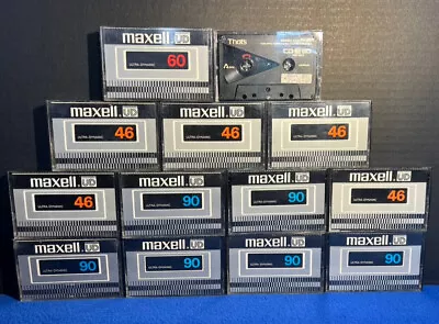 Maxell UD Ultra Dynamic 46-90 Min Audio Cassettes 13 Used Tapes • $19.99