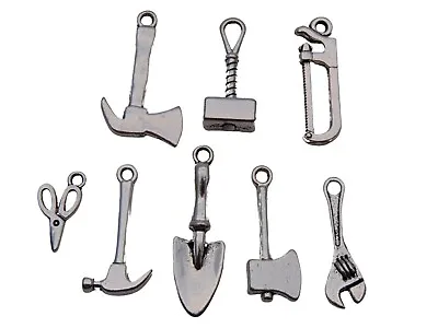 £2.19 • Buy Tibetan Silver Tool Theme Charm Pack DIY Builder Fathers Day Dad Keyring F286