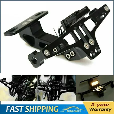 For Yamaha YZF R1 R3 R7 Rear Tail Tidy License Plate Holder Eliminator LED Light • $27.54