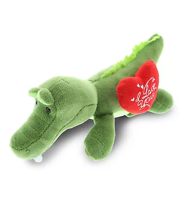 DolliBu I LOVE YOU Plush Alligator – Cute Animal With Heart Message - 7 Inches • $15.53