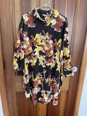 $50 • Buy Gorman Long Sleeve Shirt Dress 8