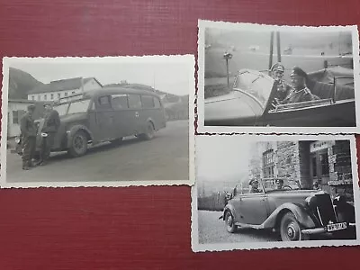 £11.99 • Buy  Original German Ww2 Photographs X3 Officer Staff Car Red Cross Bus