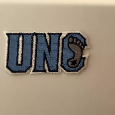 UNC UNIVERSITY OF NORTH CAROLINA TAR HEELS Embroidered Iron On Patch 2.25” X 1.2 • $6.79