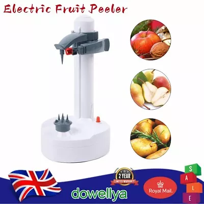 Automatic Rotating Potato Peeler Tool Electric Fruit Vegetable Peeling Machine • £17