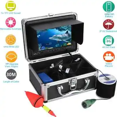 Dosilkc 30M 7'' Color LCD HD DVR Recorder Waterproof Underwater Fishing Camera • $274.94