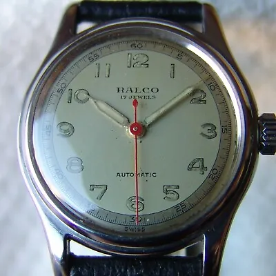 Men's WWII Era Vintage RALCO Automatic By Movado Good Condition Military Watch • $599