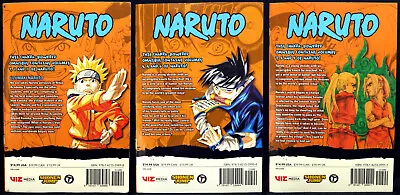 Naruto By Masashi Kishimoto : 3 In 1 Bundle - Volumes 1 To 9 Complete • £5.49