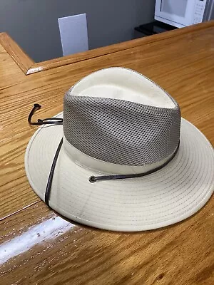 Coolibar UPF 50 Mens S/M Beige Ventilated Sun Protective Hat. See Description. • $20