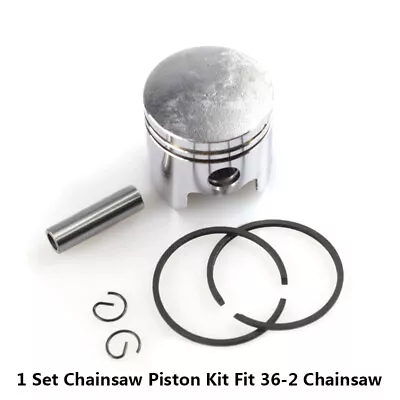 1 Set 36mm Chainsaw Piston Kit  Piston Ring Pin Kit Fit For 36-2 Chainsaw Parts • £9.99