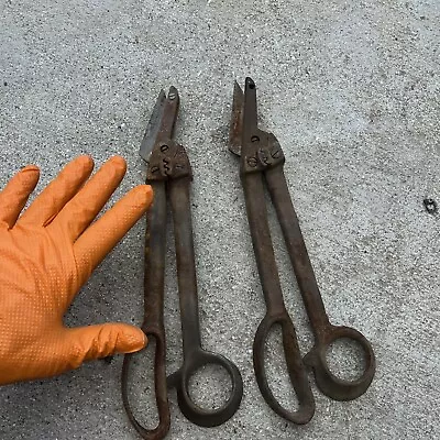 Pexto No. 2-A Sheet Metal Shears Snips Crimpers Metalworking 2A Vintage Lot 2 • $25