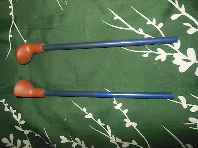 Vintage Golf Pencil Set 2 Unbranded Rubber Club Head On Bottom Full Size Pencil • $8.95