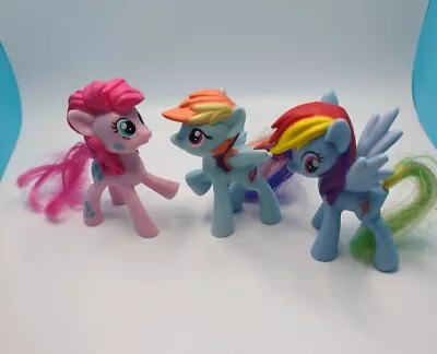 My Little Pony MLP McDonalds 2011 2015 2016 Rainbow Dash & Pinkie Pie Lot Of 3 • $8.99