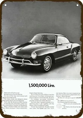 1971 VOLKSWAGEN KARMANN GHIA VW Car Vintage-Look DECORATIVE REPLICA METAL SIGN • $24.99