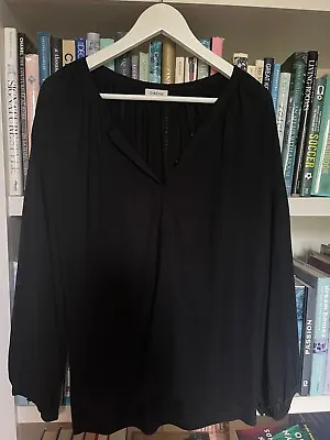 Toteme La Garconne Black Long Sleeve Blouse Shirt Top Women's Size Medium • $129.99